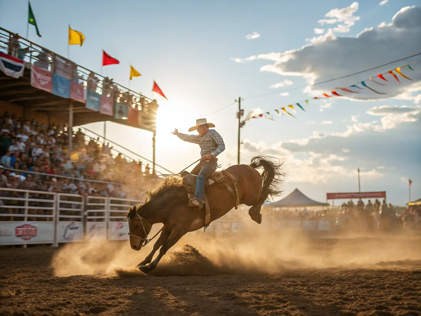 A dynamic image of riders competing in a Western riding event, showcasing their skills and the vibrant atmosphere of the competition.